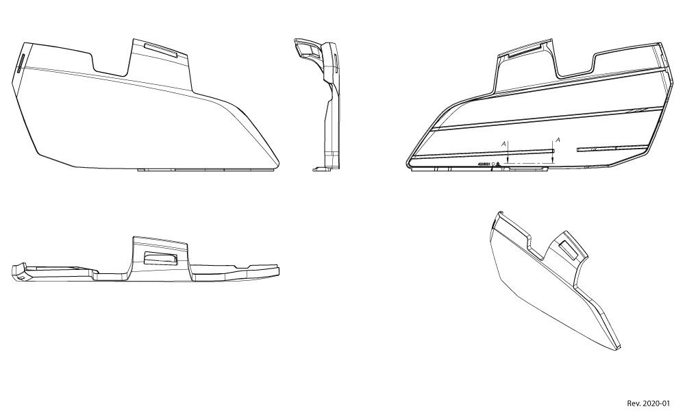 Boczki Bambino 3 z adapterem wózka inwalidzkiego Panthera schemat
